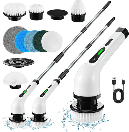 Cepillo de limpieza eléctrico giratorio (recargable por USB)